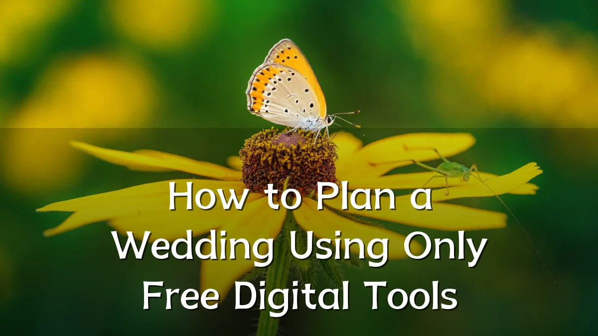 How to Plan a Wedding Using Only Free Digital Tools