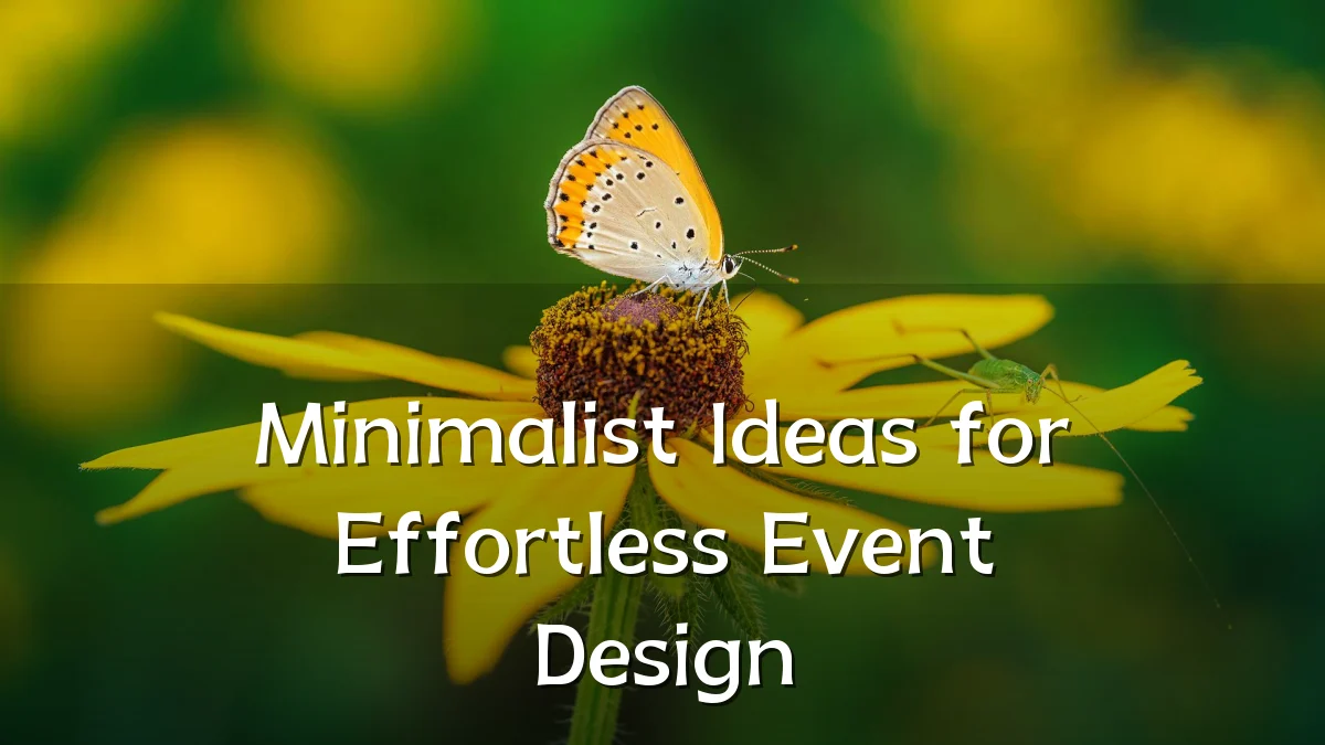 Minimalist Ideas for Effortless Event Design