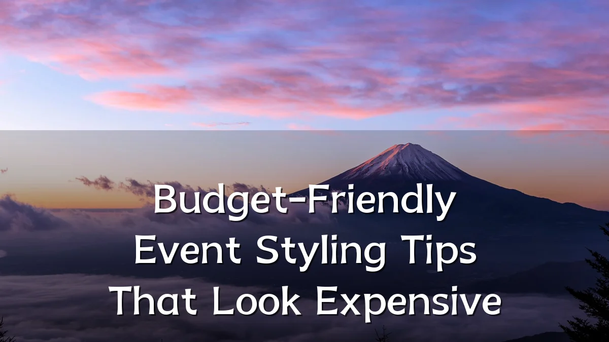 Budget-Friendly Event Styling Tips That Look Expensive
