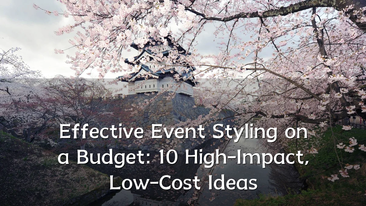 Effective Event Styling on a Budget: 10 High-Impact, Low-Cost Ideas