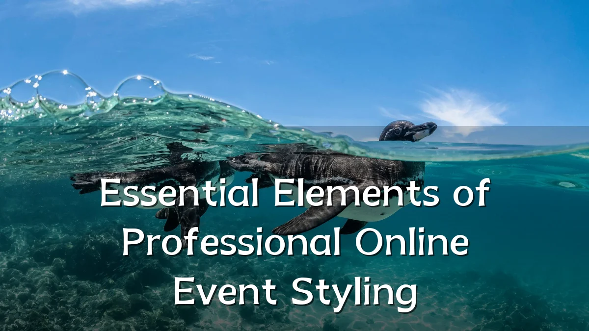 Essential Elements of Professional Online Event Styling