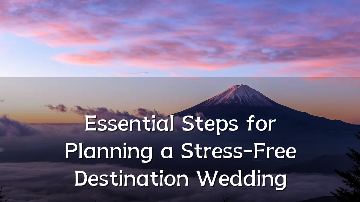 Essential Steps for Planning a Stress-Free Destination Wedding
