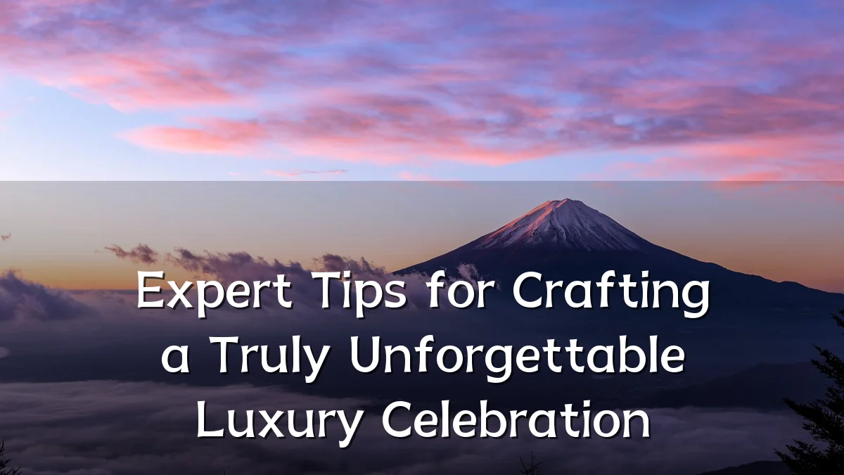 Expert Tips for Crafting a Truly Unforgettable Luxury Celebration