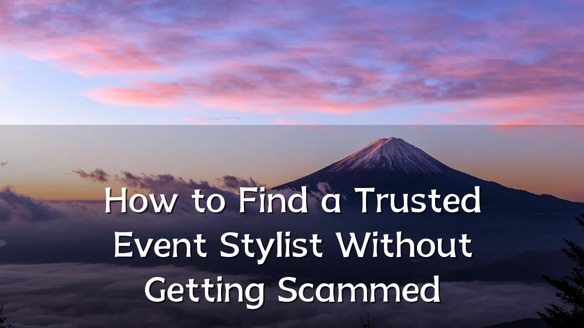 How to Find a Trusted Event Stylist Without Getting Scammed